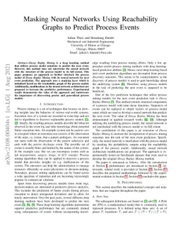 Masking Neural Networks Using Reachability Graphs to Predict Process
  Events