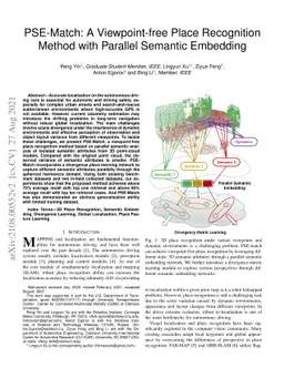 PSE-Match: A Viewpoint-free Place Recognition Method with Parallel
  Semantic Embedding