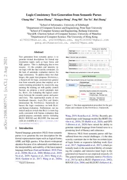 Logic-Consistency Text Generation from Semantic Parses