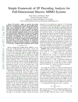 Simple Framework of ZF Precoding Analysis for Full-Dimensional Massive
  MIMO Systems