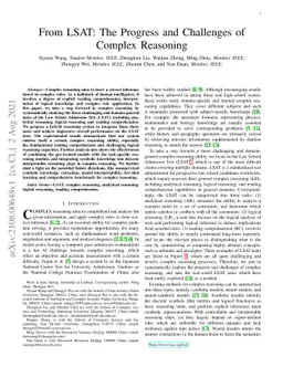 From LSAT: The Progress and Challenges of Complex Reasoning