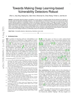 Towards Making Deep Learning-based Vulnerability Detectors Robust