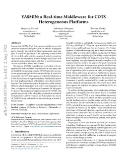 YASMIN: a Real-time Middleware for COTS Heterogeneous Platforms