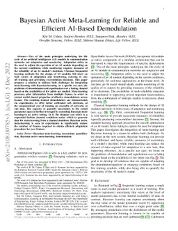 Bayesian Active Meta-Learning for Few Pilot Demodulation and
  Equalization