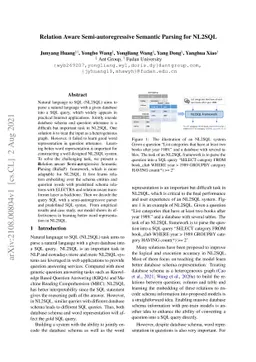 Relation Aware Semi-autoregressive Semantic Parsing for NL2SQL