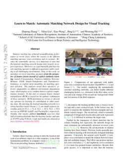 Learn to Match: Automatic Matching Network Design for Visual Tracking