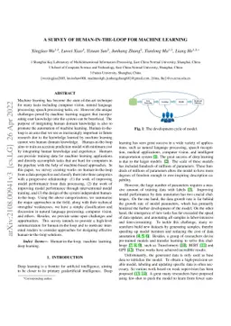 A Survey of Human-in-the-loop for Machine Learning