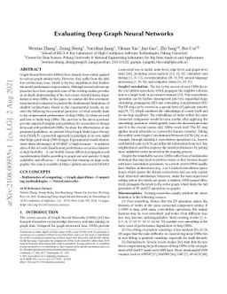 Evaluating Deep Graph Neural Networks