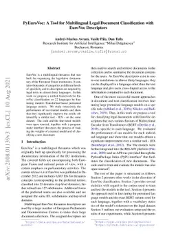 PyEuroVoc: A Tool for Multilingual Legal Document Classification with
  EuroVoc Descriptors