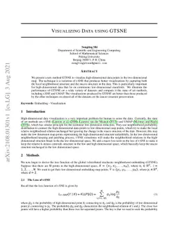 Visualizing Data using GTSNE