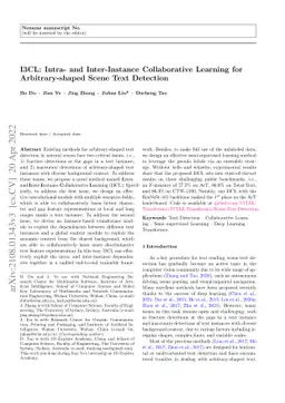 I3CL:Intra- and Inter-Instance Collaborative Learning for
  Arbitrary-shaped Scene Text Detection