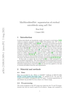 MixMicrobleedNet: segmentation of cerebral microbleeds using nnU-Net