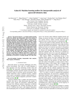 GalaxAI: Machine learning toolbox for interpretable analysis of
  spacecraft telemetry data