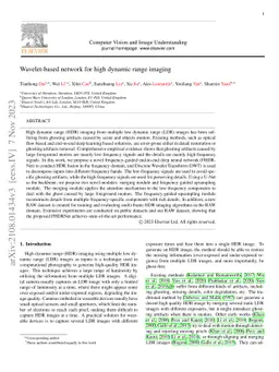 Wavelet-Based Network For High Dynamic Range Imaging