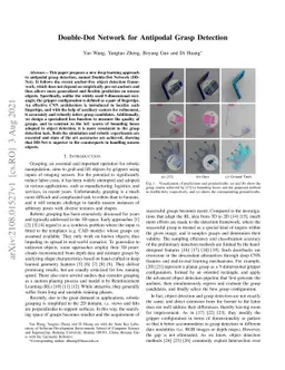 Double-Dot Network for Antipodal Grasp Detection