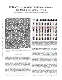 SPG-VTON: Semantic Prediction Guidance for Multi-pose Virtual Try-on