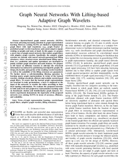 Graph Neural Networks With Lifting-based Adaptive Graph Wavelets