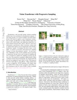 Vision Transformer with Progressive Sampling