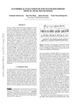 An Empirical Evaluation of End-to-End Polyphonic Optical Music
  Recognition