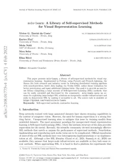 Solo-learn: A Library of Self-supervised Methods for Visual
  Representation Learning