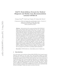 DuCN: Dual-children Network for Medical Diagnosis and Similar Case
  Recommendation towards COVID-19