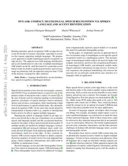 Dyn-ASR: Compact, Multilingual Speech Recognition via Spoken Language
  and Accent Identification