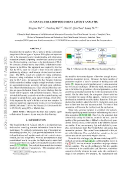 Human-In-The-Loop Document Layout Analysis