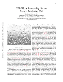 STBPU: A Reasonably Secure Branch Prediction Unit