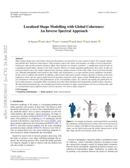 Localized Shape Modelling with Global Coherence: An Inverse Spectral
  Approach