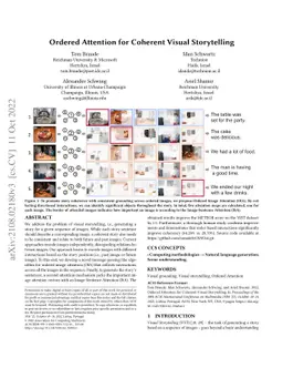 Ordered Attention for Coherent Visual Storytelling