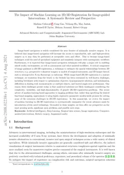 The Impact of Machine Learning on 2D/3D Registration for Image-guided
  Interventions: A Systematic Review and Perspective
