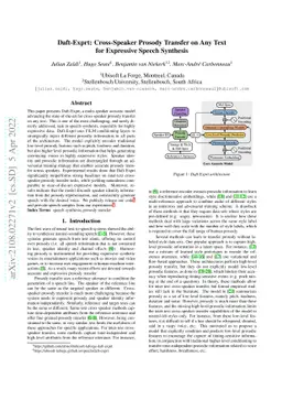 Daft-Exprt: Cross-Speaker Prosody Transfer on Any Text for Expressive
  Speech Synthesis