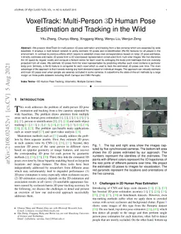 VoxelTrack: Multi-Person 3D Human Pose Estimation and Tracking in the
  Wild