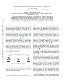 Redatuming physical systems using symmetric autoencoders