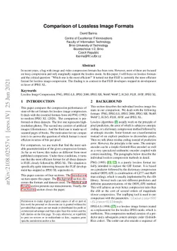 Comparison of Lossless Image Formats