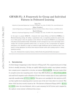 GIFAIR-FL: A Framework for Group and Individual Fairness in Federated
  Learning