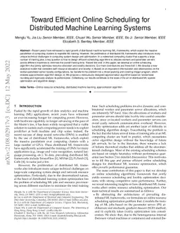 Toward Efficient Online Scheduling for Distributed Machine Learning
  Systems