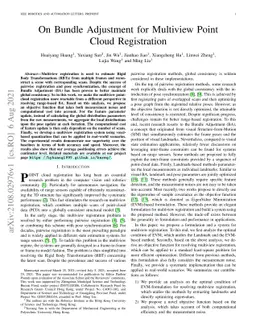 On Bundle Adjustment for Multiview PointCloud Registration