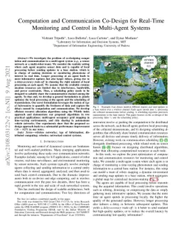 Computation and Communication Co-Design for Real-Time Monitoring and
  Control in Multi-Agent Systems