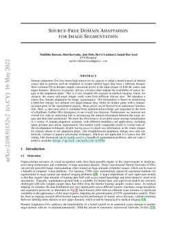 Source-Free Domain Adaptation for Image Segmentation