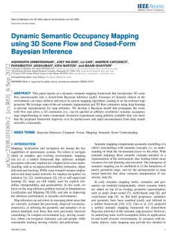 Dynamic Semantic Occupancy Mapping using 3D Scene Flow and Closed-Form
  Bayesian Inference