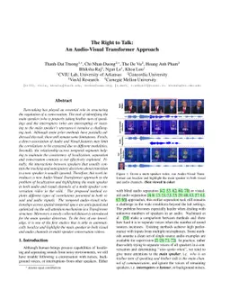 The Right to Talk: An Audio-Visual Transformer Approach