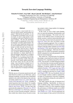 Towards Zero-shot Language Modeling