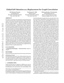 Global Self-Attention as a Replacement for Graph Convolution