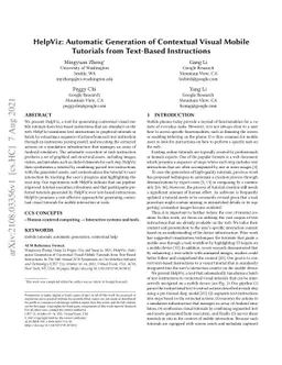 HelpViz: Automatic Generation of Contextual Visual MobileTutorials from
  Text-Based Instructions