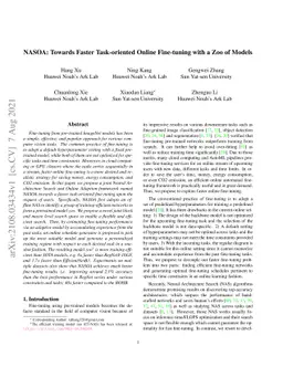NASOA: Towards Faster Task-oriented Online Fine-tuning with a Zoo of
  Models