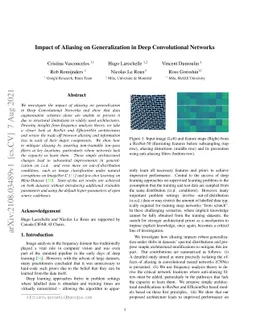 Impact of Aliasing on Generalization in Deep Convolutional Networks
