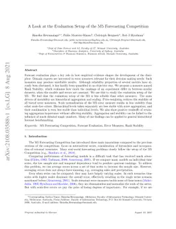 A Look at the Evaluation Setup of the M5 Forecasting Competition