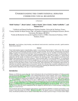 Understanding the computational demands underlying visual reasoning
