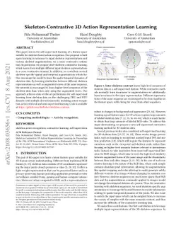 Skeleton-Contrastive 3D Action Representation Learning